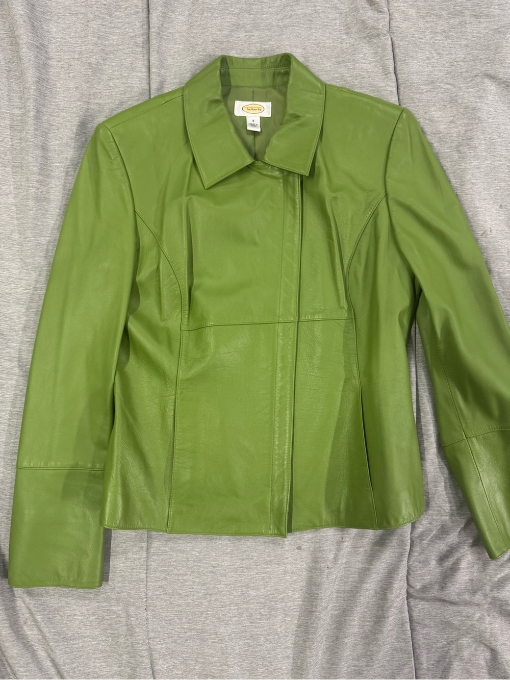 Talbots Women’s Green Leather Jacket